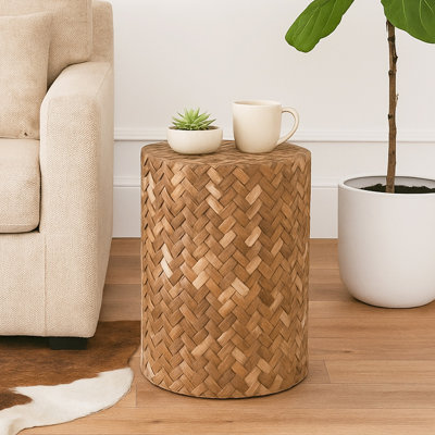 Table d'appoint ronde Natural Weave