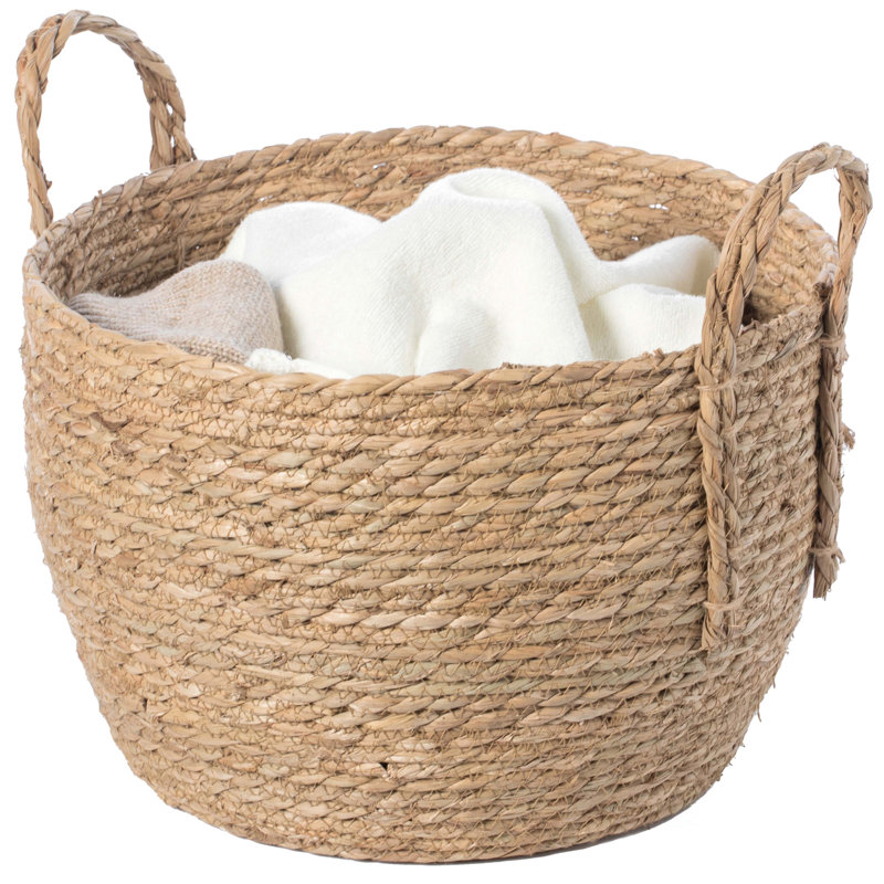 Dovecove Wicker Basket, 9.25" H x 13" W x 13" D