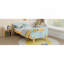 Lit simple pour enfants, lit plateforme simple en bois avec tête et pied de lit-121061642-121061641