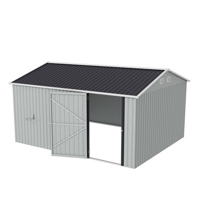 Large Sheds With Storage, Metal 10x12 Modern Backyard Garden Shed