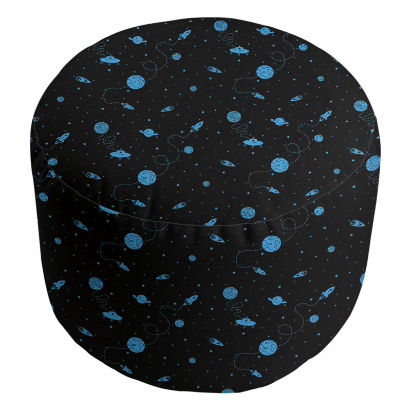 Repose-pieds Avicia, Bleu et noir
