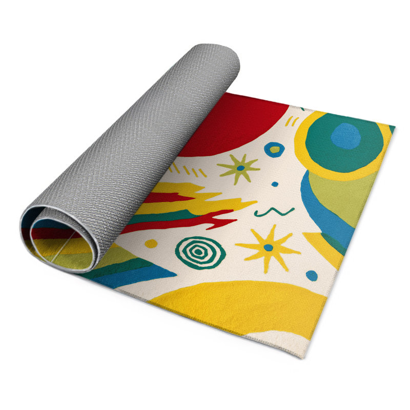Tapis intérieur et extérieur Zesty Glow, Rectangle 4pi x 6 pi