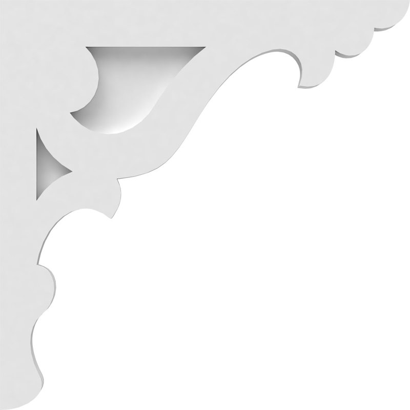 1 corbeau en PVC de qualité architecturale Cornelia, H 20 po x l 20 po x P 1,875 po