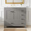 Ensemble de meuble-lavabo 36 po avec lavabo en céramique 36 po, 2 portes à fermeture douce et 5 tiroirs-98354383