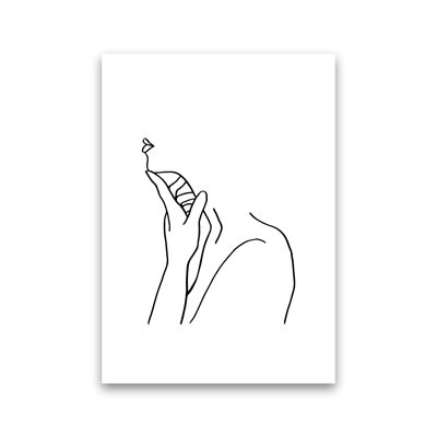 Finger On Chin - No Frame Print