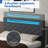 Bed Frame With Led Lights & Charging Station & Modern Upholstered Bed-1423868005