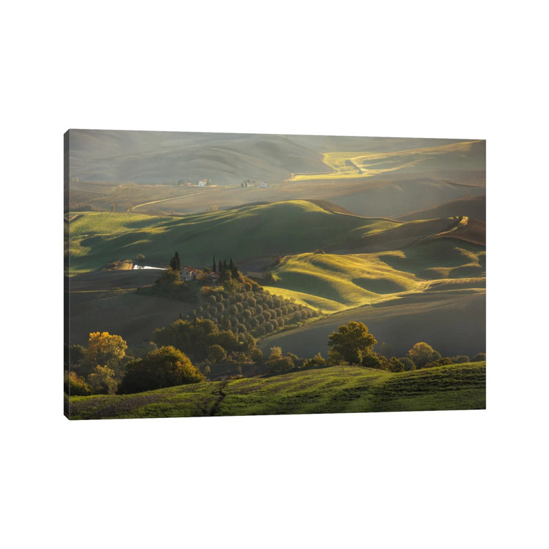 Autumn In Tuscany III by Daniel Kordan - Print on Canvas, Wrapped Canvas, 20.32 cm H x 30.48 cm W