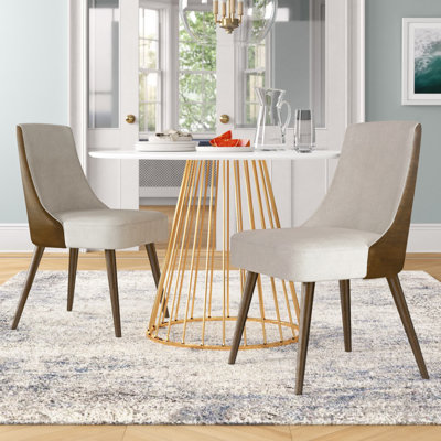 Chaise d'appoint rembourrée Dancy