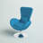 Marilo LeatherSoft Swivel Side Reception Chair with Bowed Seat - Guest Seating-1960190054