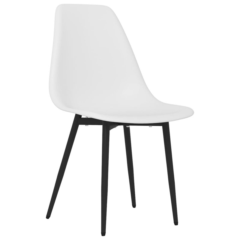 47cm H Side Chair, 2, White, Black