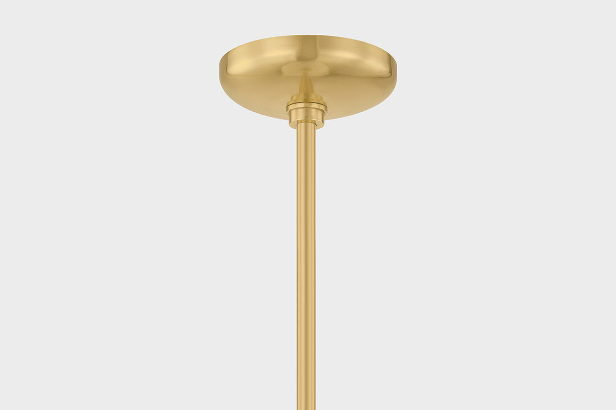 Hudson Valley Lighting Auburndale Single Pendant, Brass
