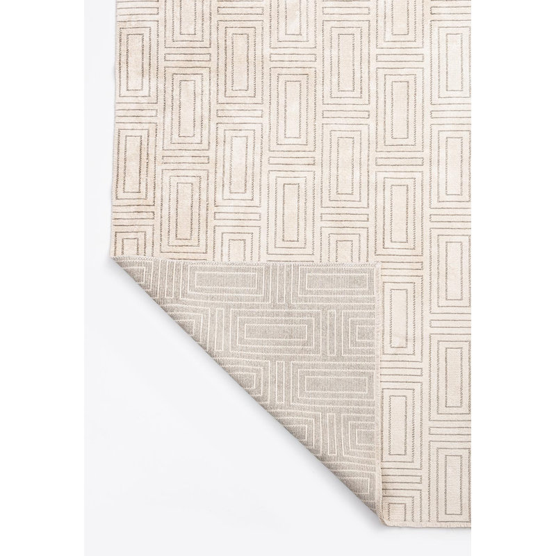 Geometric Rectangles Contemporary Area Rug, Rectangle 9'10" x 14'