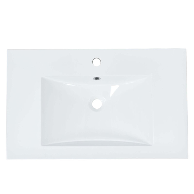 Ensemble de meuble-lavabo 30 "avec lavabo, Noir