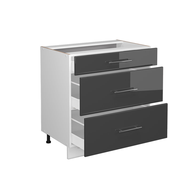 Bernardini 483 + front Bordeaux HGL (95), Glossy White/grey