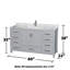 Sheffield 60" Single Bathroom Vanity Set with Mirror-1727162874-1727162700
