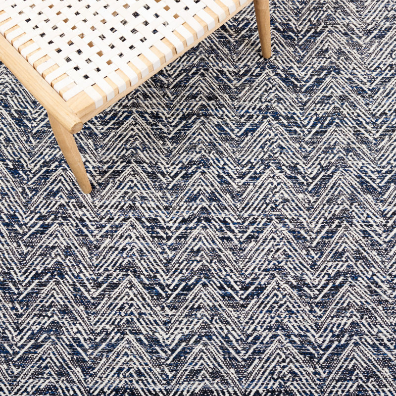 Tapis en laine tissé à la main Cobb Kilim, Rectangle 8 pi x 10 pi