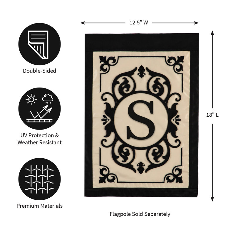 Drapeau de jardin en nylon 18 x 13 po Cambridge, S