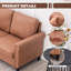 2 Seater Faux Leather Loveseat