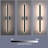 2-Pack 24-Inch LED Outdoor Wall Light Fixture, IP65 Waterproof Exterior Linear Wall Mount Lighting, 5 Color Temperature Mode (3000K/3500K/4500K/5000K/6000K)-201191372-201191375