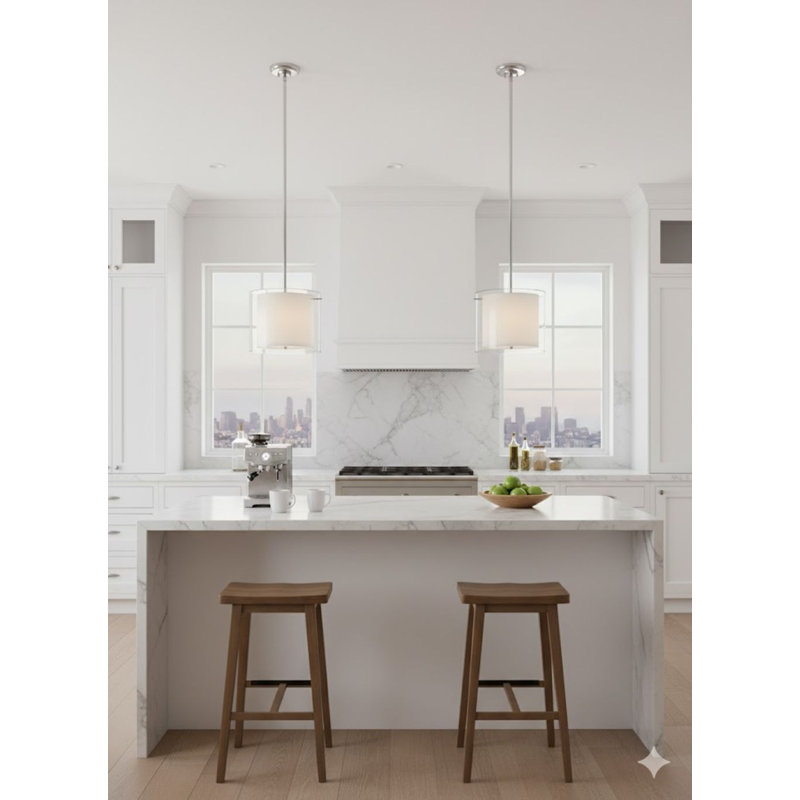 Luminaire suspendu tambour 1 lumière Abingdon