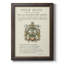 Ex-libris imprimé sur toile encadré de qualité supérieure - prêt à accrocher-1194132487