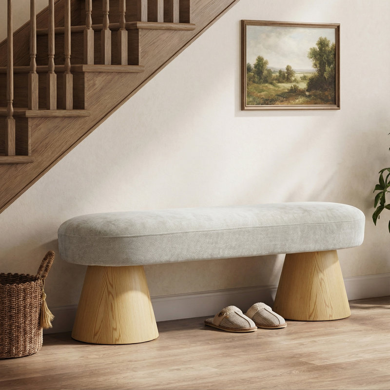 Banc de salle à manger pour la salle à manger, repose-pieds de la chambre à coucher tapissier à l'entrée du lit, capacité de poids de 300 lb
