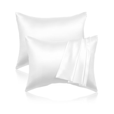 Taie d'oreiller en satin Taie d'oreiller en satin soyeux de taille standard 26 po x 20 po