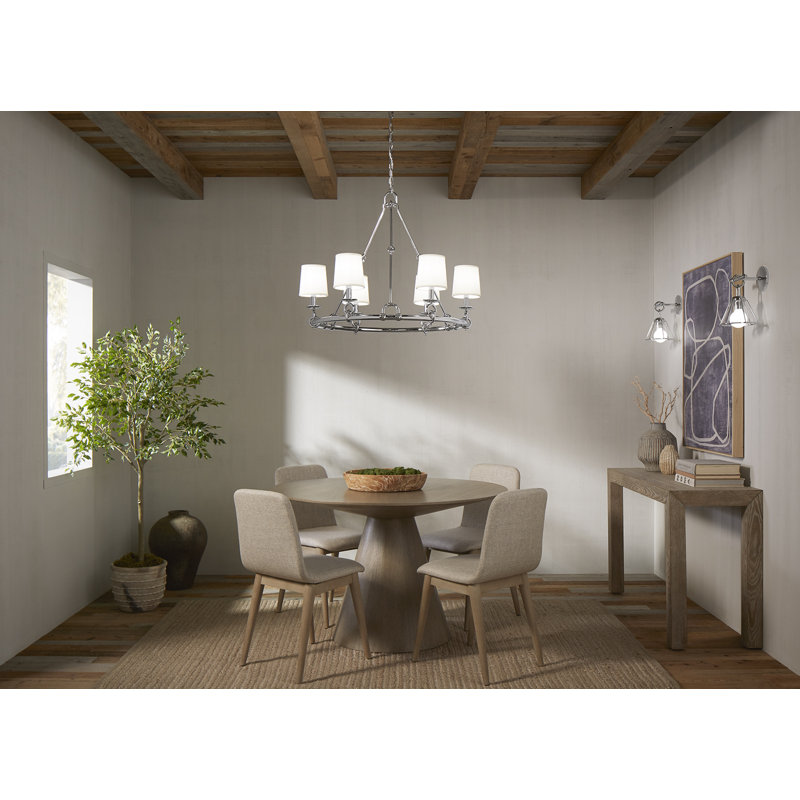 Terret™ 35.75" Six-Light Chandelier, Vibrant Brushed Bronze