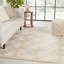 Fiorita Natural Geometric Light Beige/ White Area Rug-2060388355
