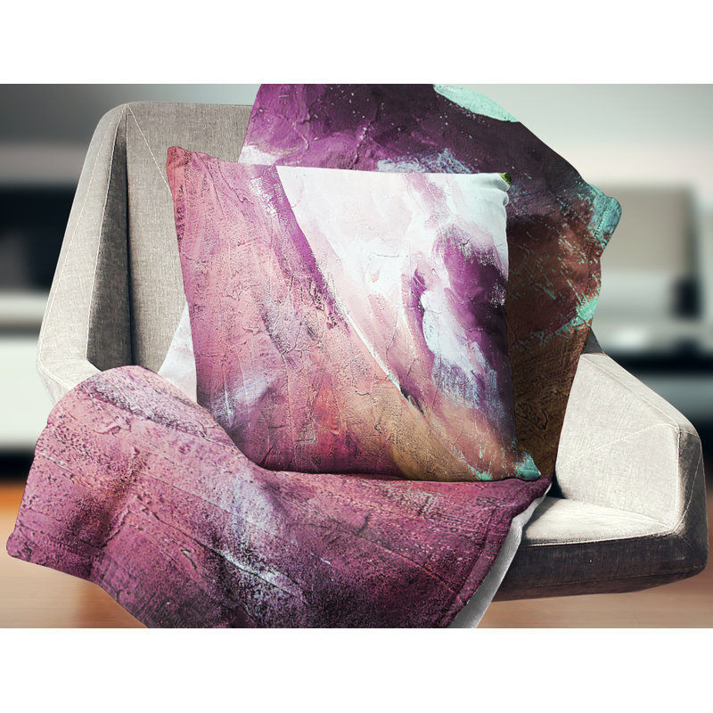  Coussin Abstract Texture, 16 po x 16 po, Coussin décoratif