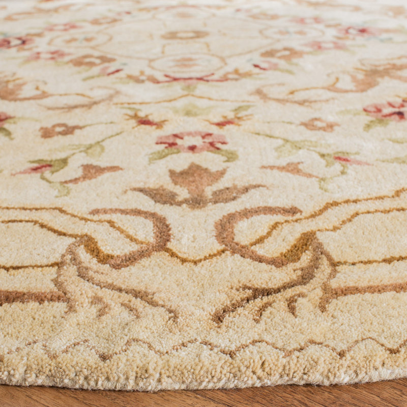 Bedgood Hand Tufted Wool Oriental Rug, Round 6'