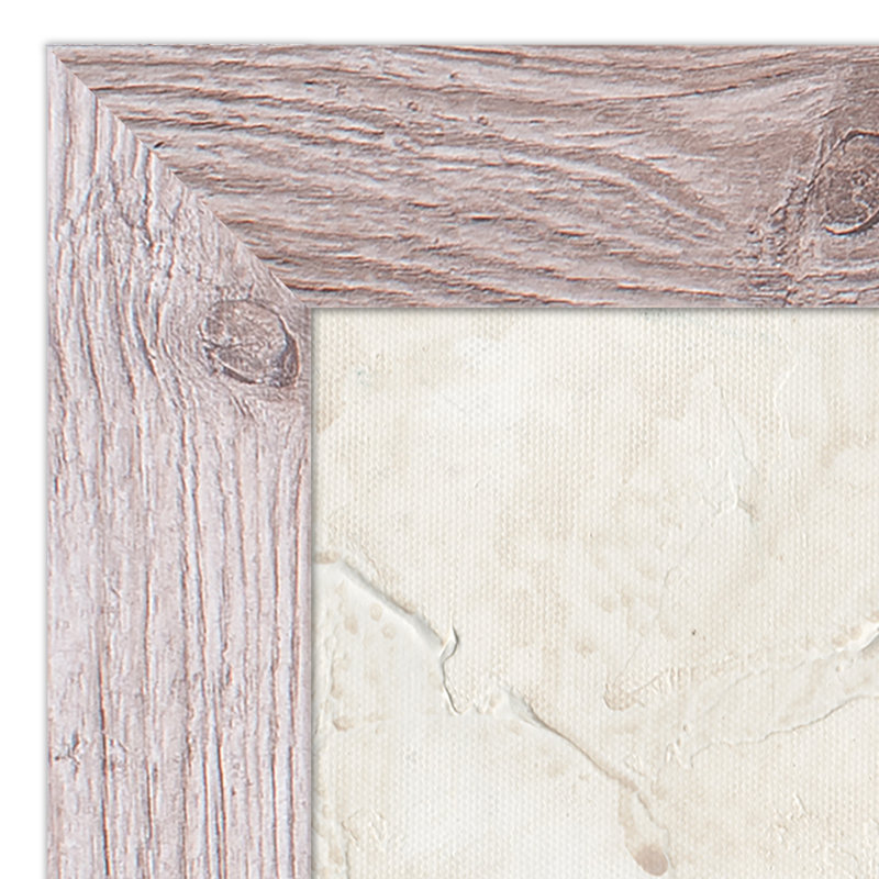 Paysage abstrait vert - peinture sur toile, H 36 po x l 24 po x P 0,75 po, White Picture Frame Acrylic