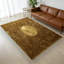 Tapis moelleux à motif géométrique brun moderne sculpté à la main de texture moelleuse pour le salon, la salle à manger et la chambre à coucher-1634212292