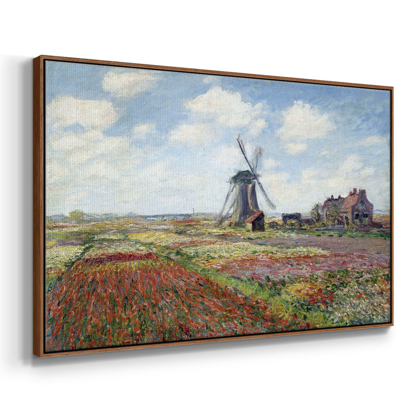 «Tulipes of Holland», reproduction sur toile encadrée, Noyer, H 17 po x l 25 po x P 2 po