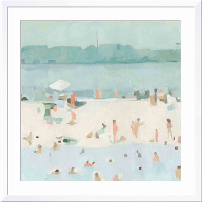 " Sea Glass Sandbar I " by Emma Scarvey Painting Print