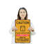 Enseigne de flux en plastique 13 po x 20 po-119522857
