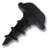 #8 x 1/2 in. Black Square Round Washer Head Coarse Thread Self-Tapping