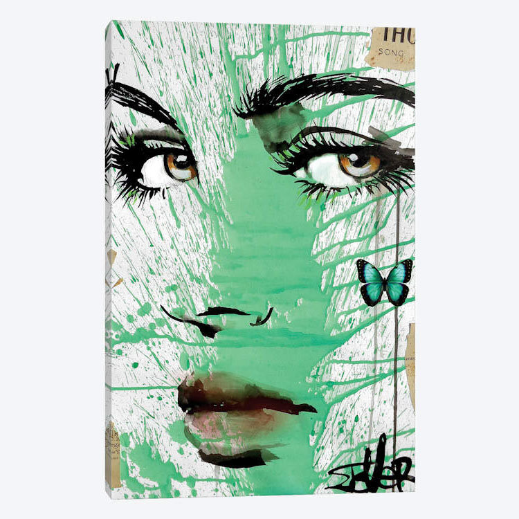 « into green », impression sur toile, H 12 po x l 8 po x P 0,75 po