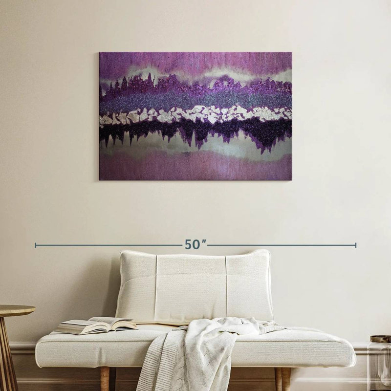Purple Shimmer, 24" H x 36" W