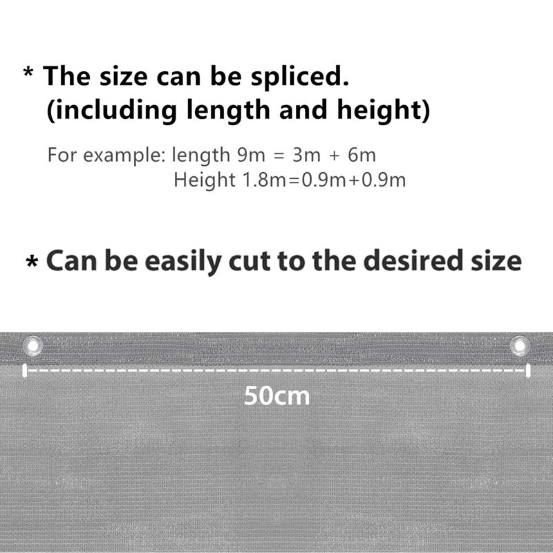 Horsey HDPE Privacy Fence, 75cm H x 600 cm W 