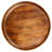 Zenaide Handcrafted Round Mango Wood  Coffee Table with Tray Top,  Dark Walnut Brown, Black Iron Legs