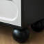 Meuble-lavabo moderne et ajustable noir et blanc
