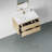 Wall-Mounted Bathroom Vanity with Sink-398464943