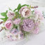 Bouquet de pivoines et d'hortensias artificiels réalistes - Soie / Plastique de véritables fleurs tactiles pour centres de mariage, décor de table, arrangements de fête nuptiale-654196151