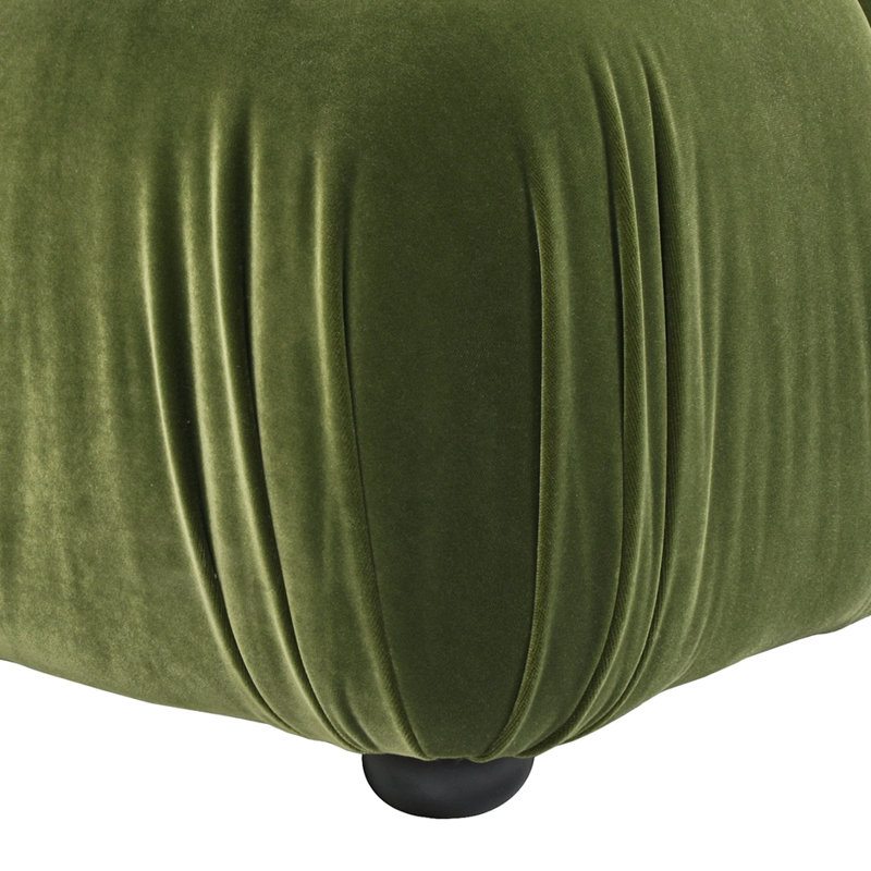 Fauteuil modulaire à bulles 36 po Marcel, velours performance vert olive Marcel, Velours vert olive