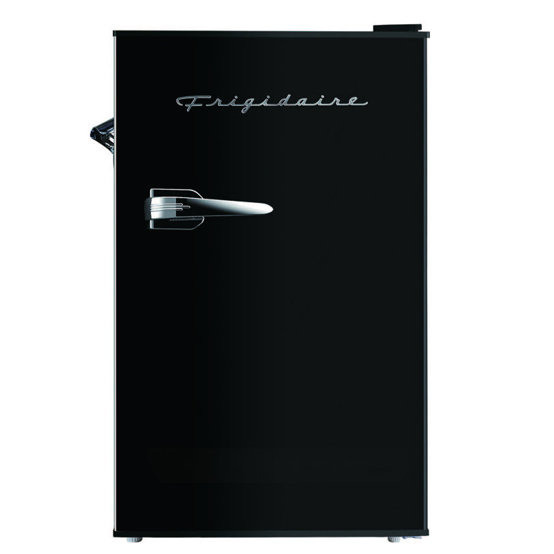 Frigidaire 3.2 Cu. Ft. Retro Compact Refrigerator with Chiller Compartment, Built-In Side Bottle Opener, Black