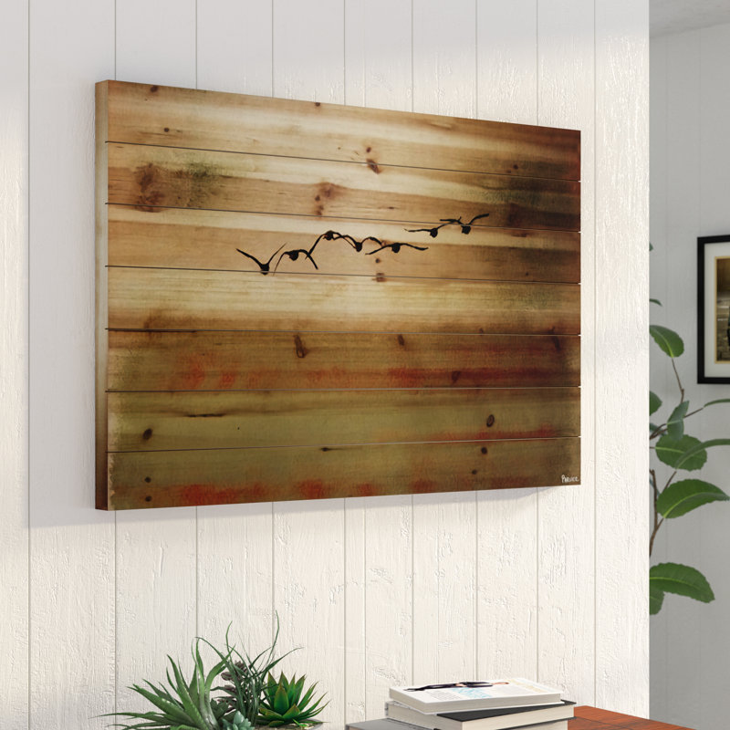 «Sun Flight» par Parvez Taj - photographie sur bois, 40 po x 60 po
