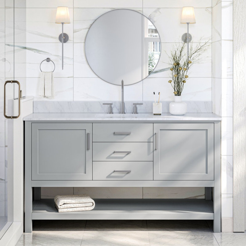 Bayhill 61'' W Single Vanity, Gray