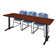 Cain T-Base Training Seminar Table & 3 Zeng Stack Chairs