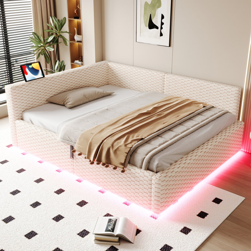 European Double (140 x 200 cm) Daybed, Beige